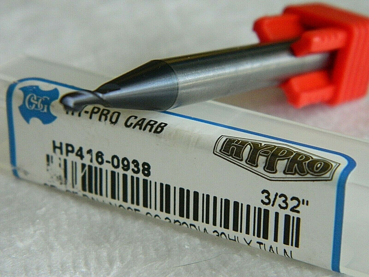 OSG Solid Carbide Ball End Mill 3/32" x 3/16" 2FL TiAlN Coated HP416-0