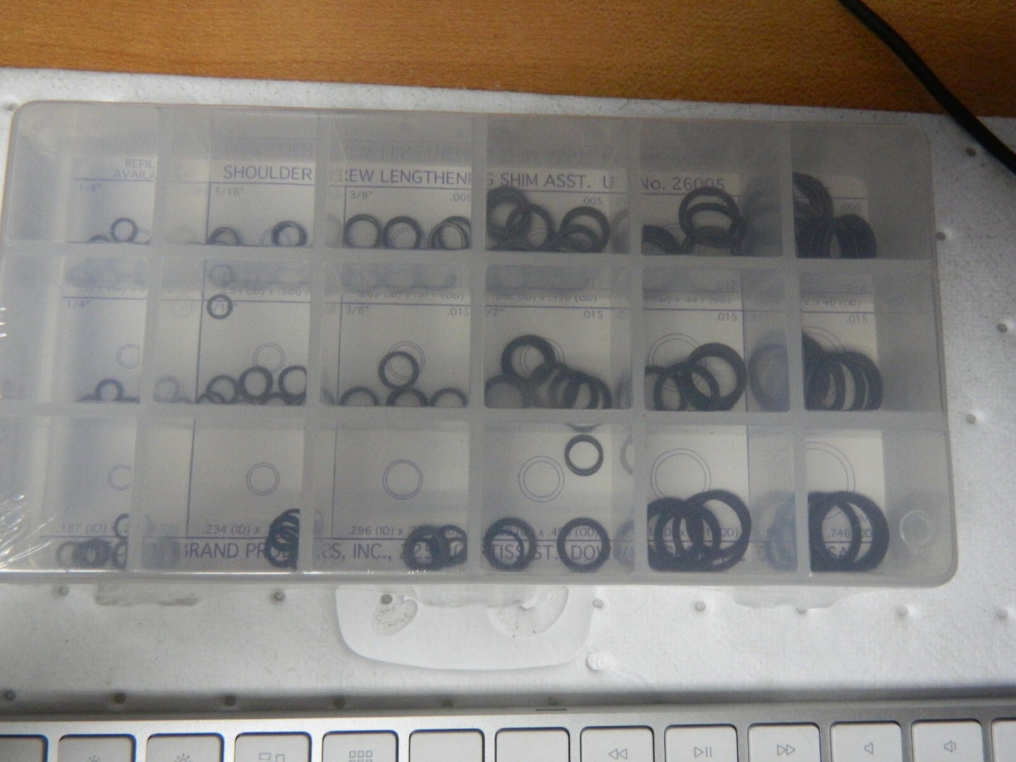 PRECISION BRAND Lengthening Shim Assortment: Steel 270 PC