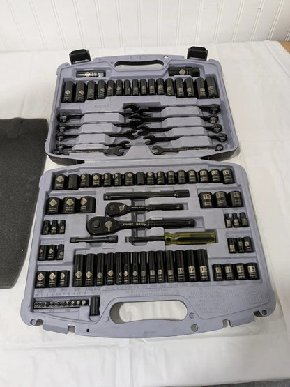 Stanley Socket Set: Deep Standard, 99 Pc, 1/4, 3/8" Drive 92-839