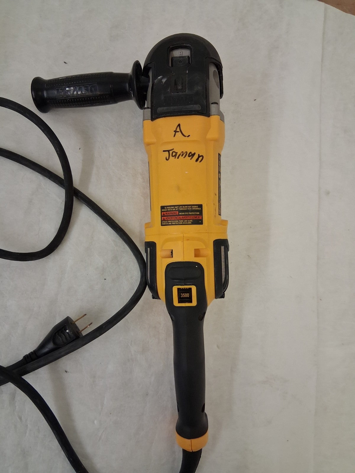Dewalt Handheld Electric Polisher 7" Pad Dia 600 & 3,500 RPM DWP849X