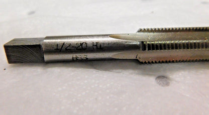 Interstate Straight Flute Standard Hand Tap 1/2-20 UNF H1 4 FL QTY 3  04454229