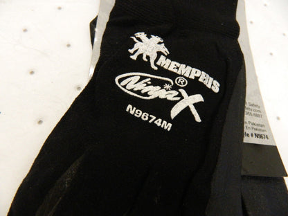 MCR SAFETY qty 15 General Purpose Work Gloves Medium Nitrile Coated Nylon N9674M
