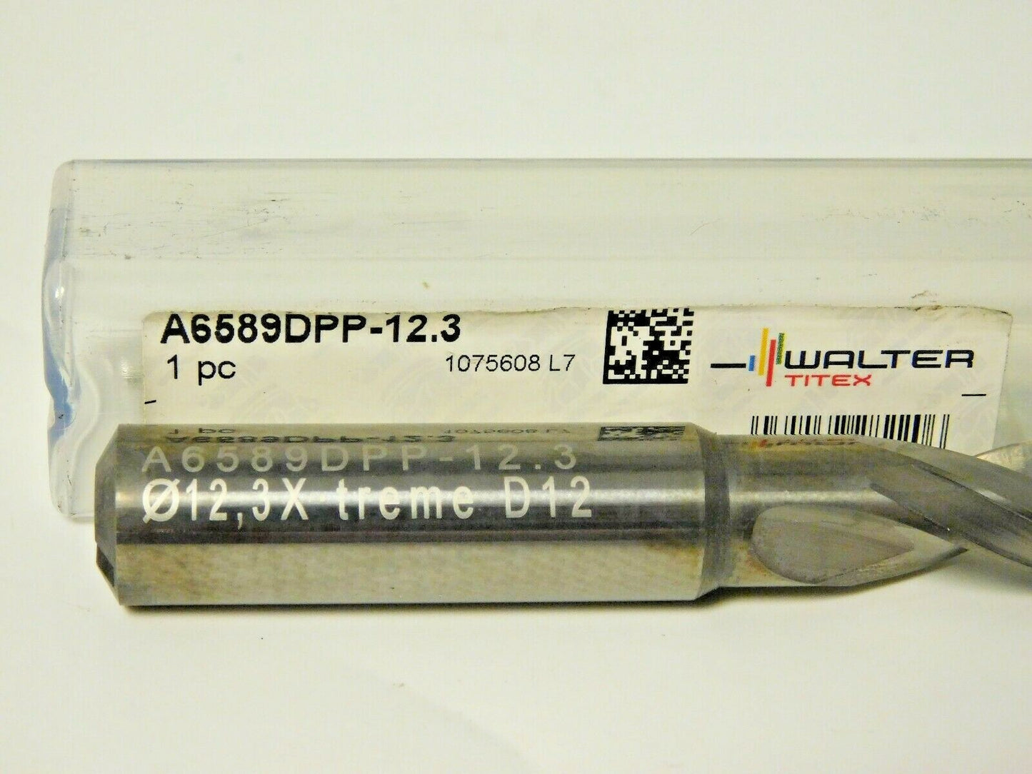 Walter-Titex Carbide Taper Length Drill Bit Through Coolant	12.3mm A6589DPP-12.3