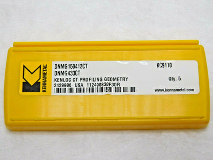 Kennametal Carbide Turning Inserts DNMG433 CT Grade KC9110 Qty 5 2429986