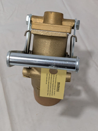 Wesco 2" Brass Rigid Drum Gate Valve, Self Closing 272034