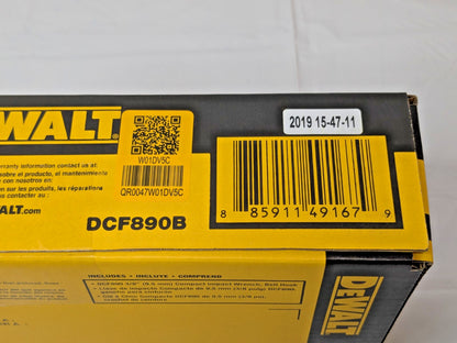 Dewalt 20V MAX XR Cordless Brushless 3/8" Compact Impact Wrench ONLY DCF890
