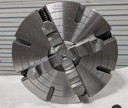 12" Independent 4 Jaw Lathe Chuck   D1-6 Mounting   3.74" Through Hole  429-4126