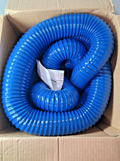 Hi-Tech Duravent PVC Blower Duct Hose 3 DIA 25 FL PVC Blue 202103004025