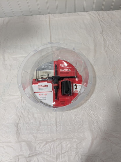 Milwaukee Circle Cutter Tool 2 to 7" Cutting Diam, 1" Cutting Depth 49