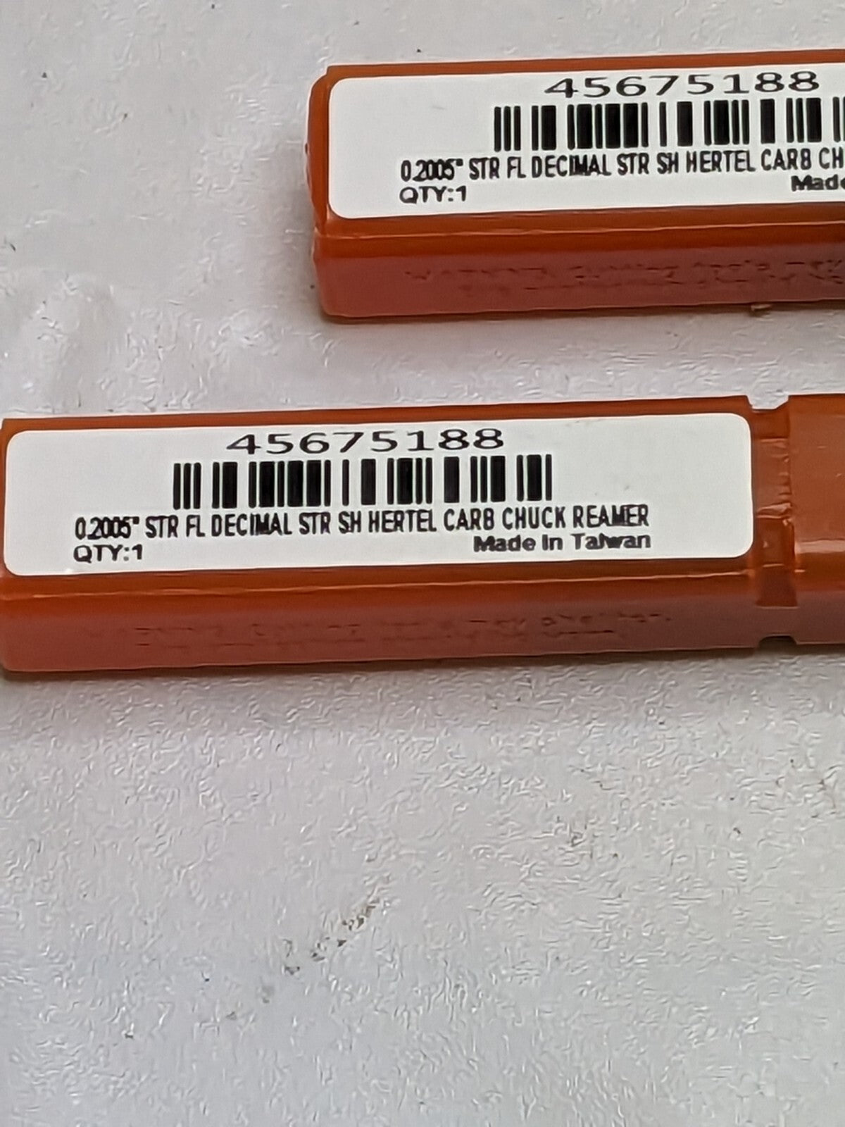 HERTEL Chucking Reamer: 0.2005 Dia, 3 OAL, 1 FL Length Qty 2 45675188