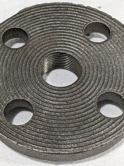 Iron Threaded Pipe Flange 3/4" Pipe, 3-7/8" OD, 5/8" Hub Length Q