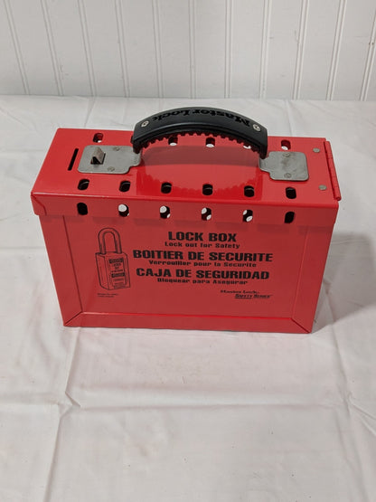 Master Lock Portable Group Lockout Box 3-3/4" Deep x 9-1/4" Wide x 6" High 498A