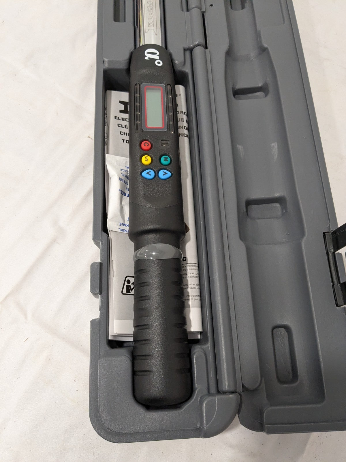 Proto 3/8" Drive Electronic Ratchet Torque Wrench, 5-99FT/LB J6012EA