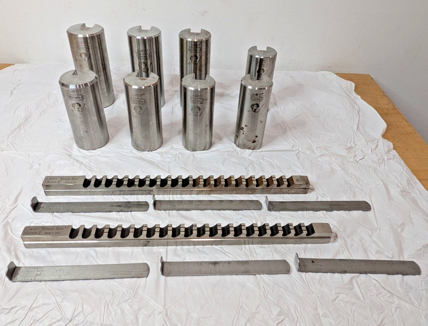 Dumont Minute Man 10 Pc Style E Keyway Broach Set W/O WOODEN CASE 44500