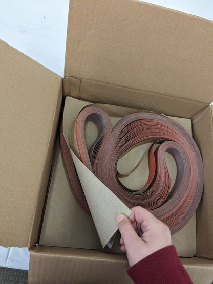 3M Cloth Belts 707E qty 50 1–1/4 X 84 P150 7010514650