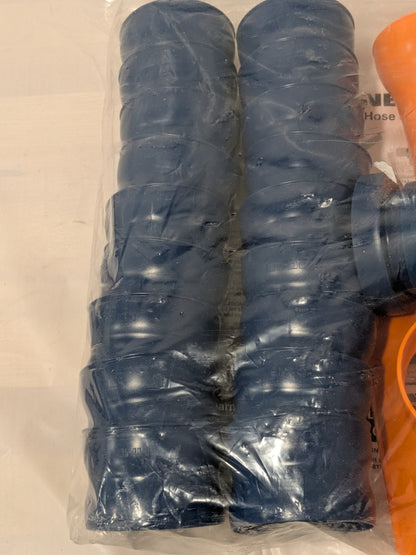 Loc-Line Shop Vacuum Kit, 2.5", Blue/Orange 80813