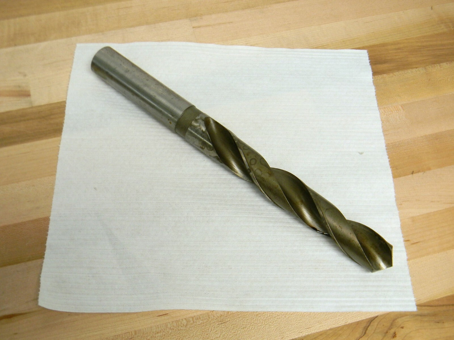 Taper Length Drill Bit 1-11/32" x 14-5/8" OAL RH 2FL HSS Straight Shan