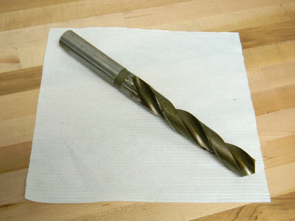 Taper Length Drill Bit 1-11/32" x 14-5/8" OAL RH 2FL HSS Straight Shan
