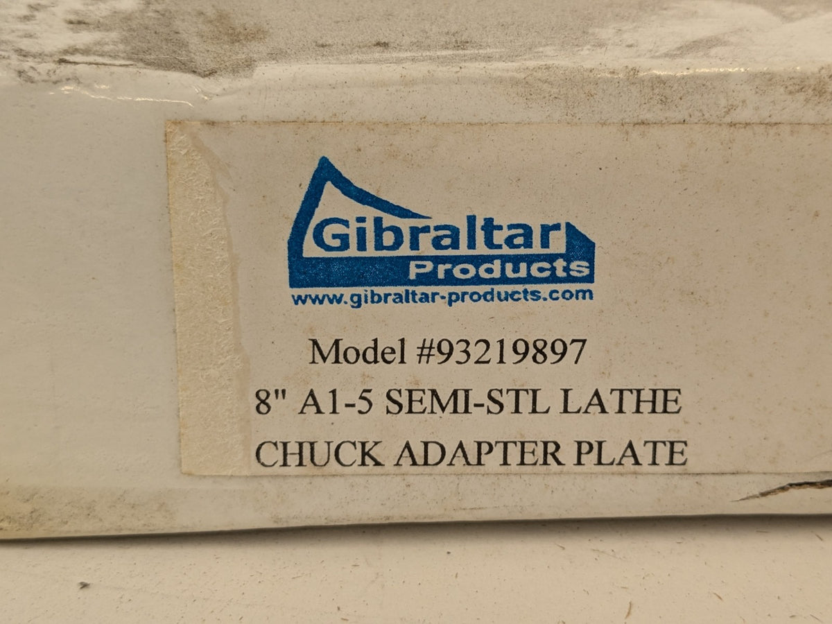 Gibraltar A1-5 Mount Adapter Back Plate for 8" Lathe Chucks