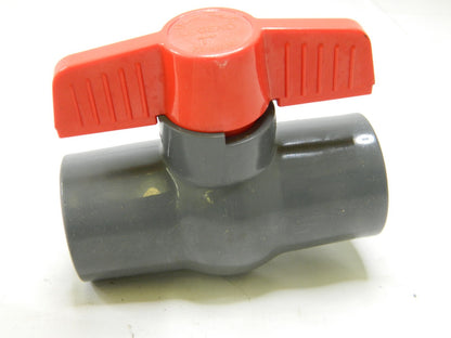 LEGEND VALVE 1" Pipe, Full Port, PVC Miniature Ball Valve Qty 2 201-425
