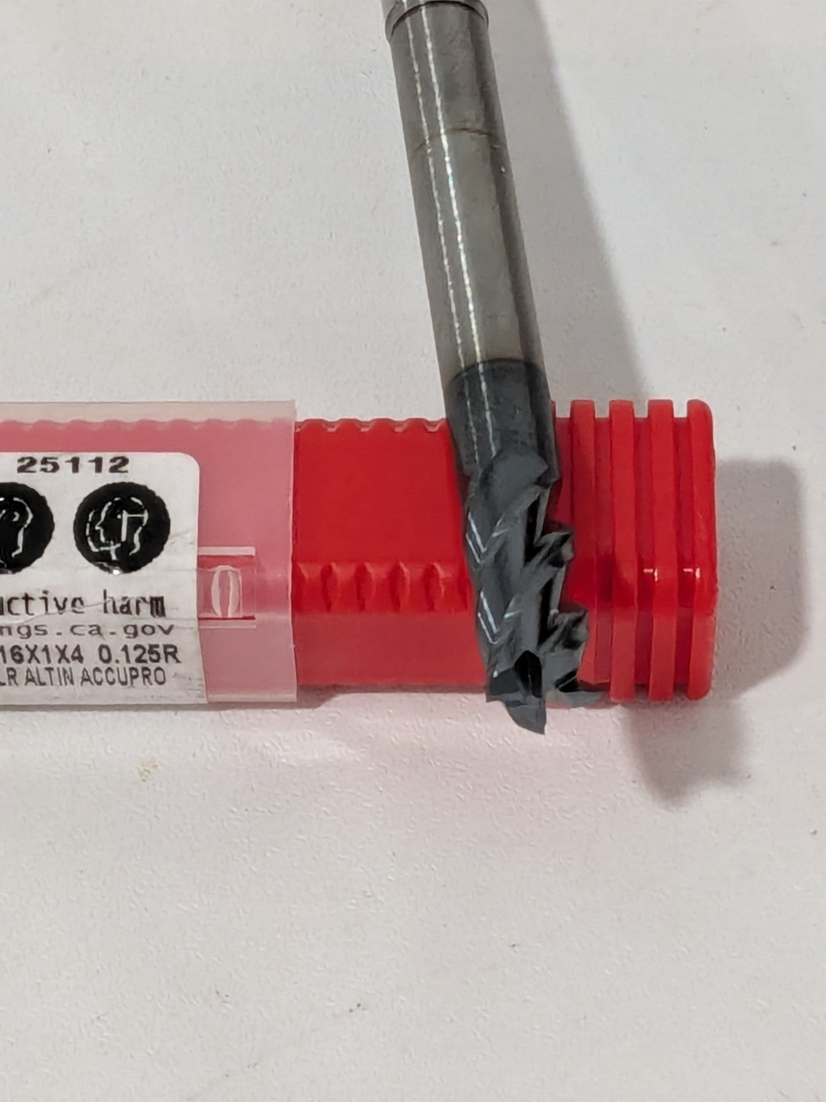 ACCUPRO Corner Radius End Mill: 5/16" Dia, 1" LOC, 4FL 08487829