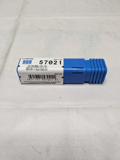 SGS Combo Drill &amp; Countersink: 3/16, 118°, Solid Carbide 57021