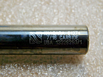 Niagara Cutter ELITE High Performance Carbide End Mill 7/16" Dia 2FL 45º N6
