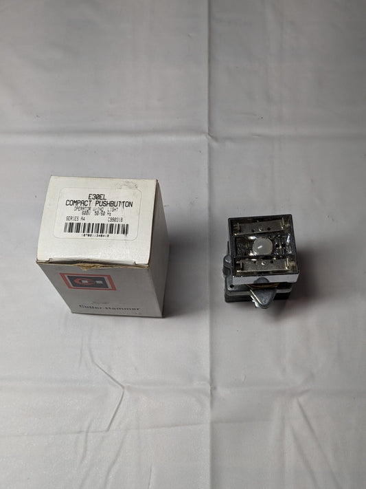 Cutler-Hammer Compact Pushbutton W/IND. Light 600V. 50/60Hz E30EL