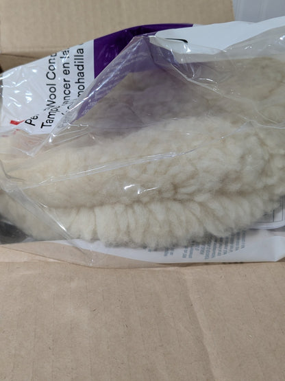 3M 9" Dia Wool Buffing & Backing Pad Box of 6 7100145347