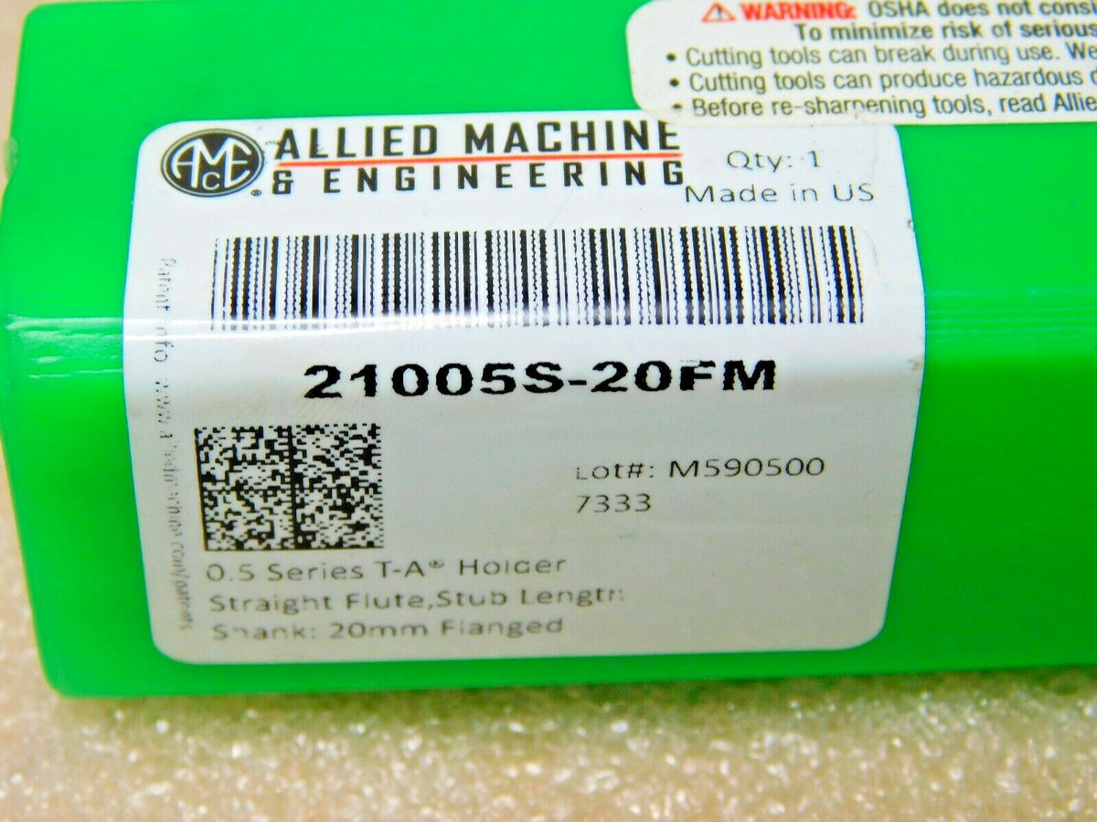 AME T-A Holder Stub Length 15.50-17.50mm Diam Range x 20mm SD 21005S-20FM