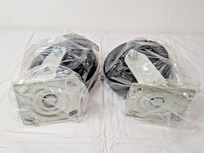 Swivel Top Plate Casters Polyolefin 6" X 2" X 7-1/2" 800 Lb Cap Q