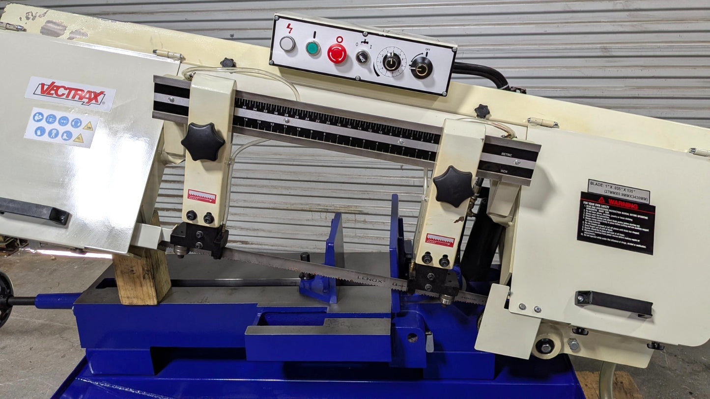 VECTRAX Horizontal Bandsaw 10" x 17" Capacity 220/440v  Mechanic Special