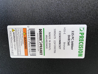 PRECISION TWIST C115COMBCSET 1/16" to 1/2" by 64ths 135° Bronze HSS Dr