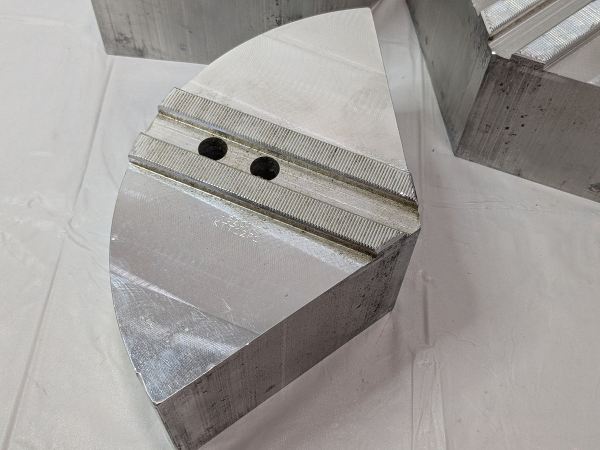 Abbott Workholding 3 Piece Serrated Pie Jaw Set 1.5 mm x 60 Degree KTT12P1