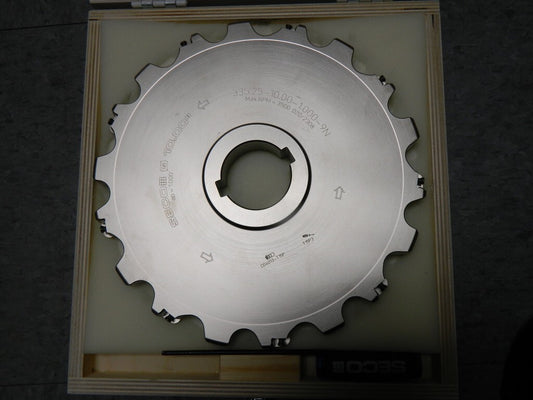 Seco Indexable Slotting Cutter 1" Cutting Width, 10" Cutter Dia 02788036