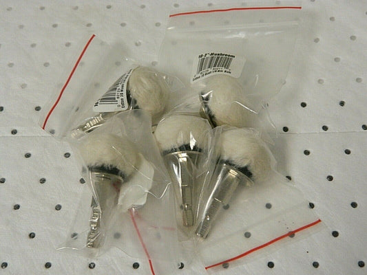 Dico Mushroom Shaped Mounted Bob 2" Diam 1/4" Shank Diam 5 Pcs 10-2-MUSHROOM