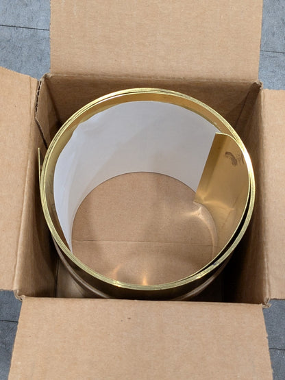 Trinity Metal Shim Stock: Roll, 0.0200" Thick, 100" L, 6" W, 260 Brass M-BBN-20