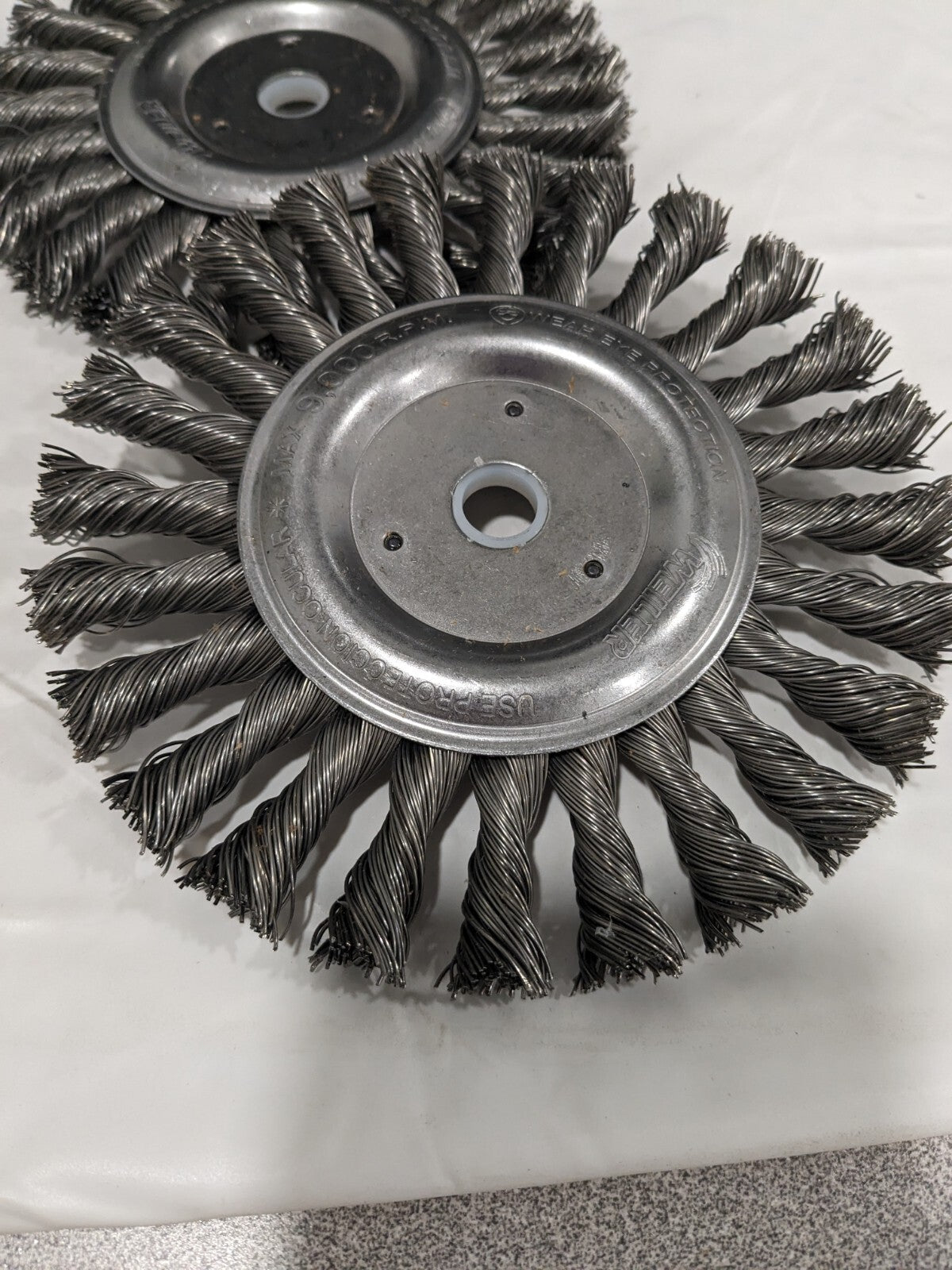 WEILER Wheel Brush: 6" Wheel Dia, 1/2" Face Width Qty 2 08105