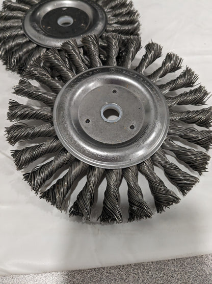 WEILER Wheel Brush: 6" Wheel Dia, 1/2" Face Width Qty 2 08105