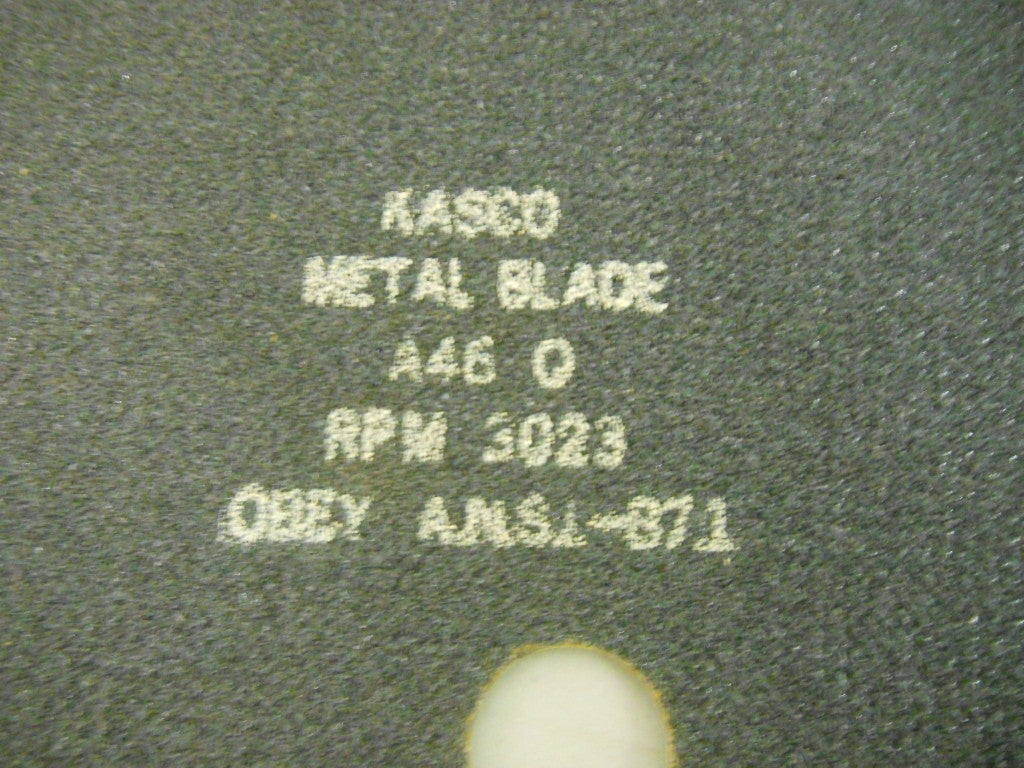 Kasco Aluminum Oxide Cutoff Wheel 1' Hole 12" x 3/32" (Qty. 17) #