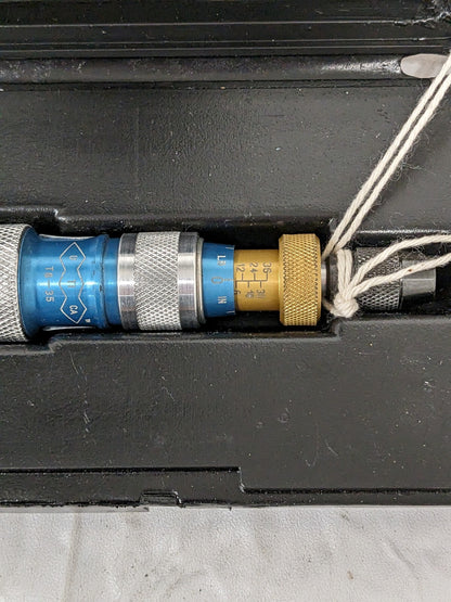 APEX Torque Screwdriver: 6 to 36 in/lb Torque 6-1/2" OAL, 1/4" Drive T