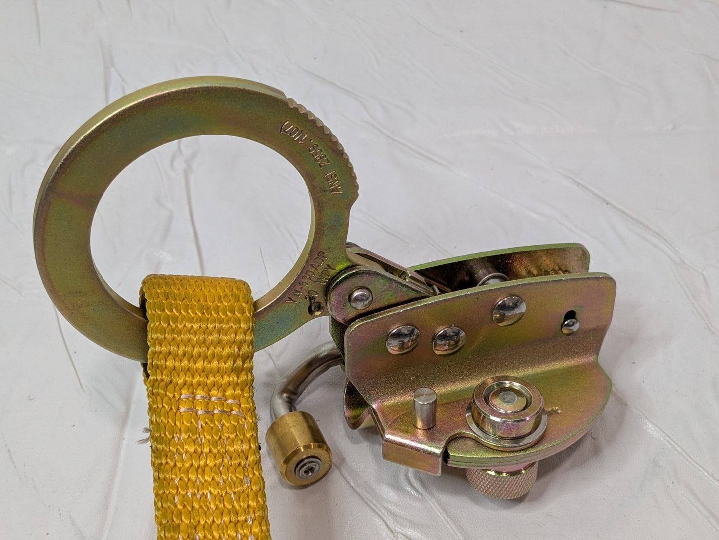 Werner Steel Trailing Rope Grab w/3 Ft Shock Absorbing Lanyard L250001