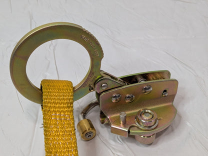 Werner Steel Trailing Rope Grab w/3 Ft Shock Absorbing Lanyard L250001