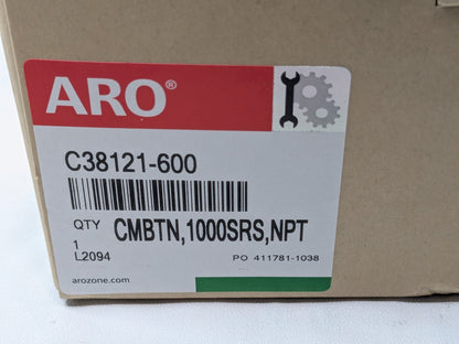 ARO/Ingersoll-Rand 2 Pc FRL w/Pressure Gauge 1/4NPT C38121-600