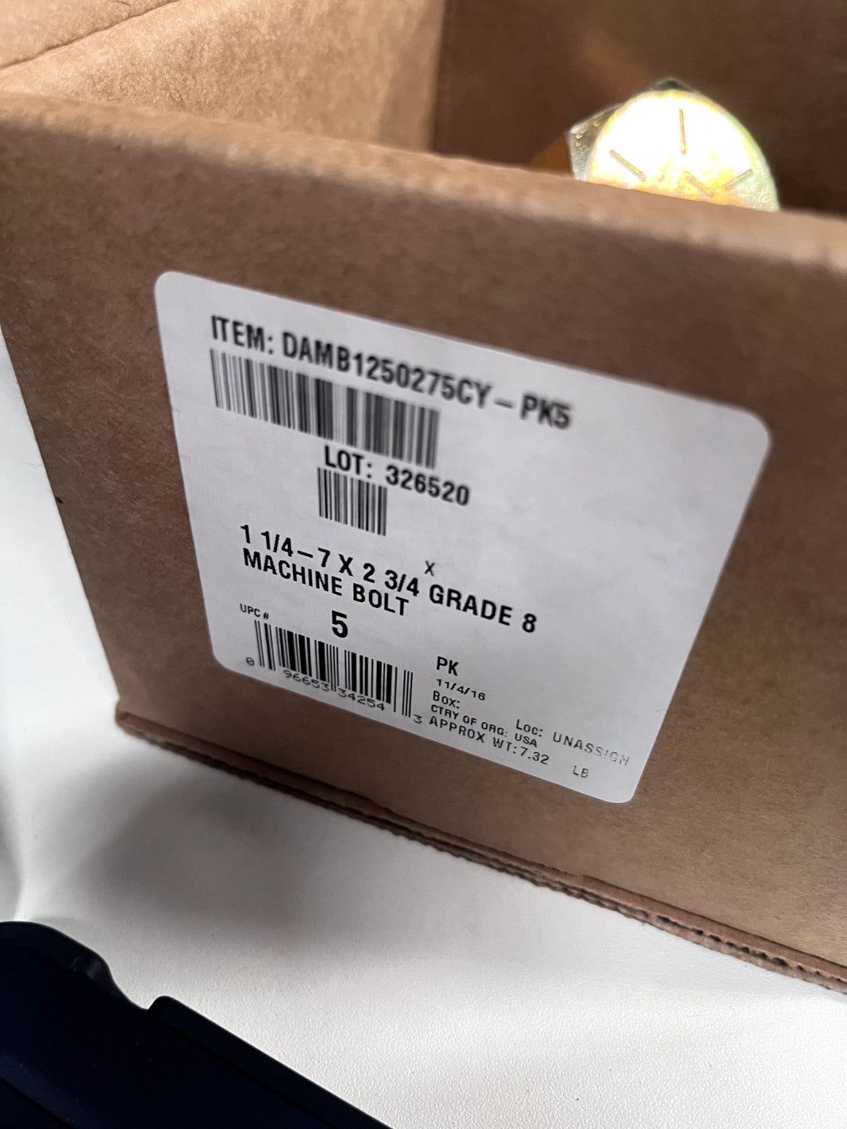 Hodell  Hex Head Cap Screw Fully threaded QTY 5 67529644