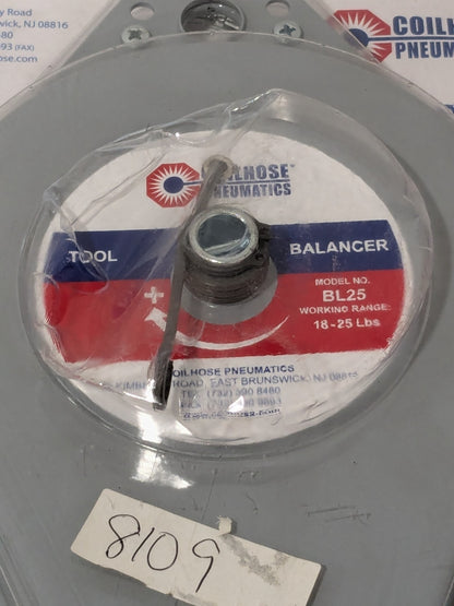 Coilhose Pneumatics Tool Balancer: 25 lb Max Load, 8' Cable Length BL25