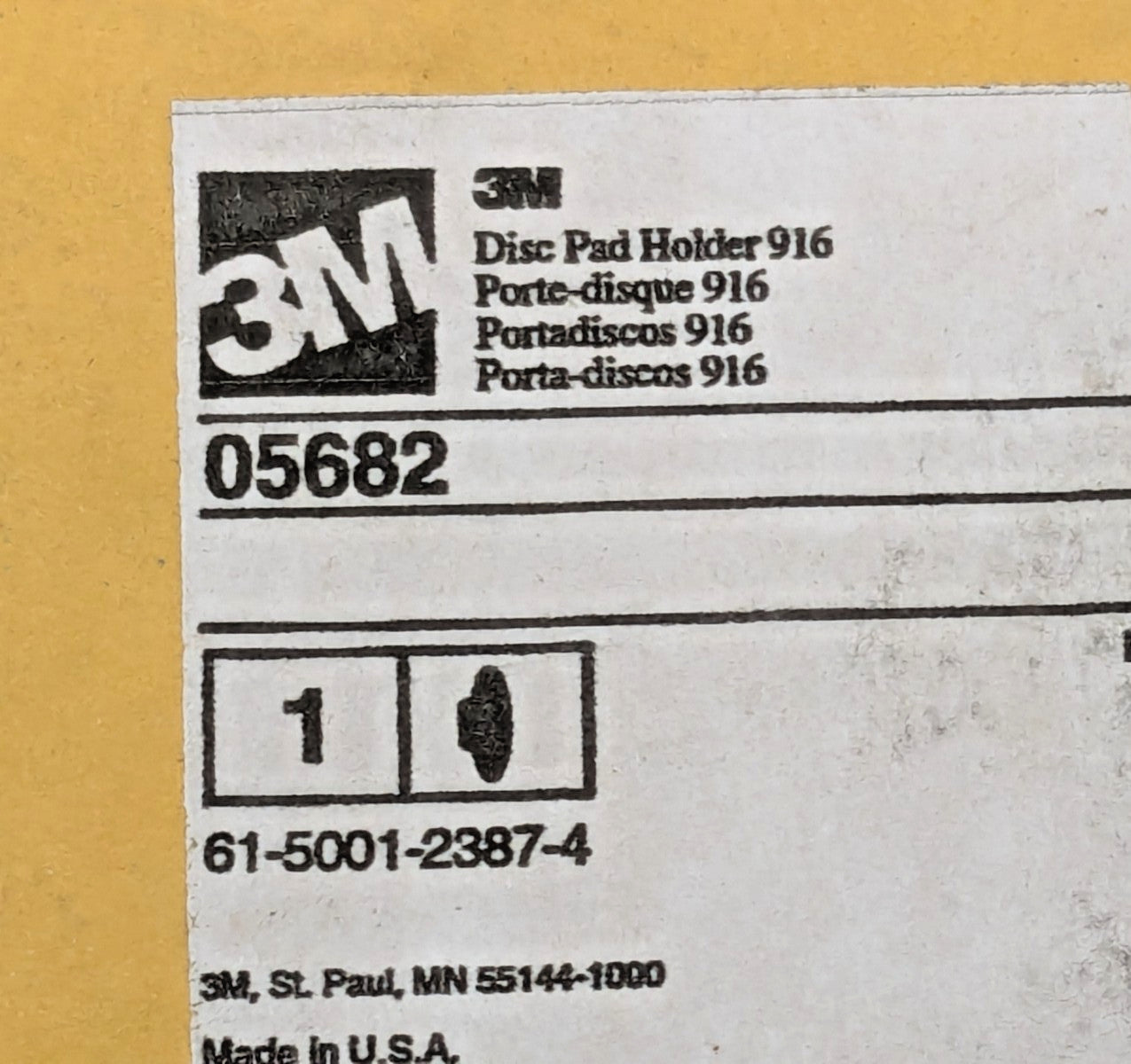 3M Disc Pad Holder 916 152 mm X 6" 5/8 X-11 INT 05682