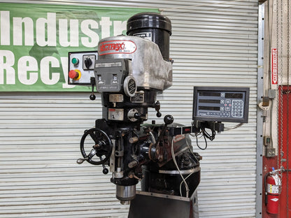 Vectrax 9 x 48 Milling Machine  3HP 230/460v  Variable Speed   Newall X/Y DRO
