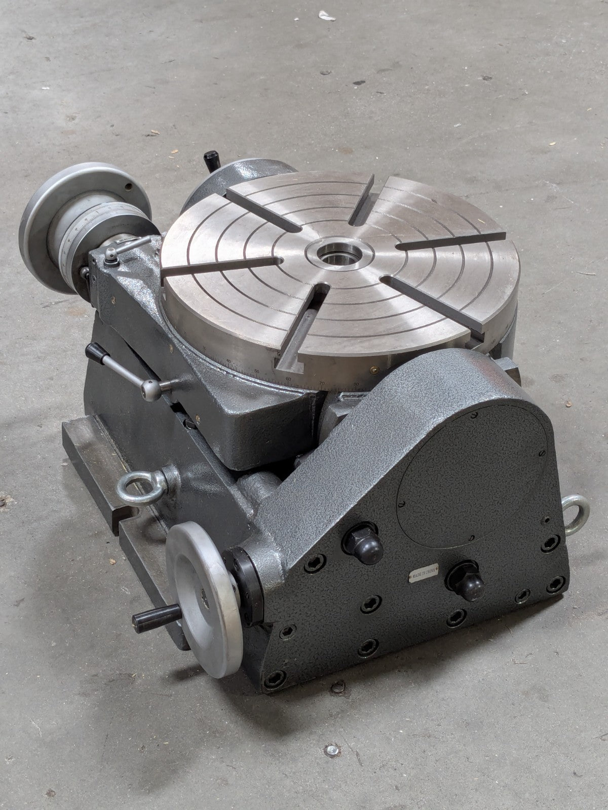 Phase II Precision Tilting Rotary Table 12" Diameter 4MT Center Taper 222-4