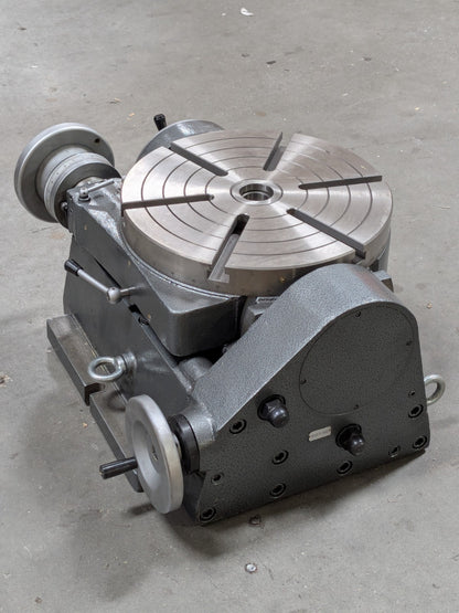 Phase II Precision Tilting Rotary Table 12" Diameter 4MT Center Taper 222-4